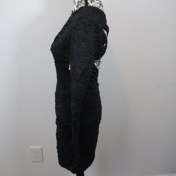 Free People Look of Love Ruched Lace Inset Dress 4 - Picture 13 of 15